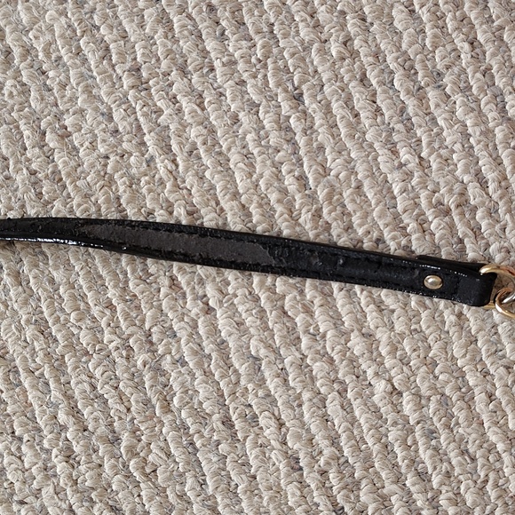 Betsey Johnson Leather Black & sparkley white Dog Crossbody Bag W/ Squeaker Nose - Picture 7 of 10